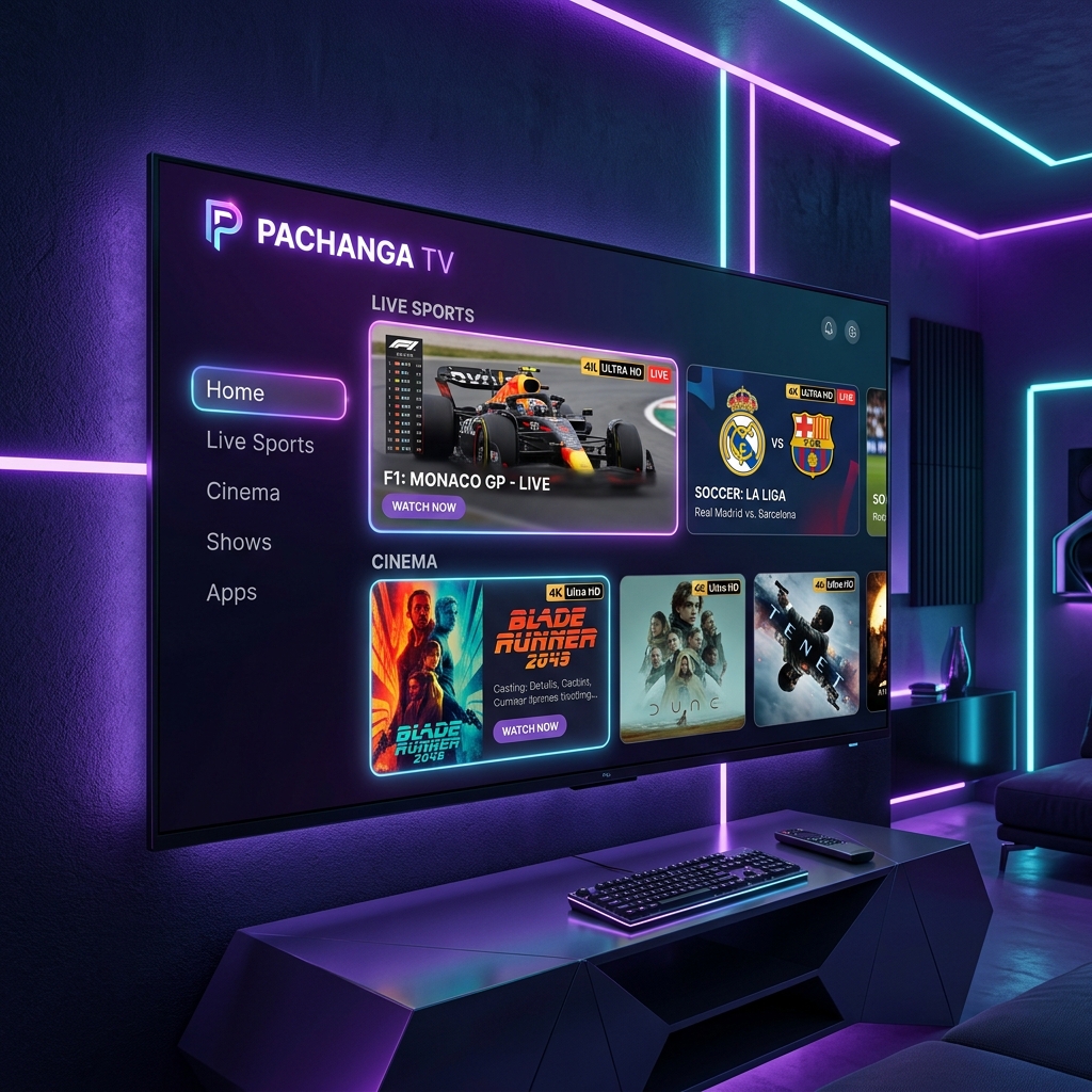 PACHANGA TV Interface Mockup